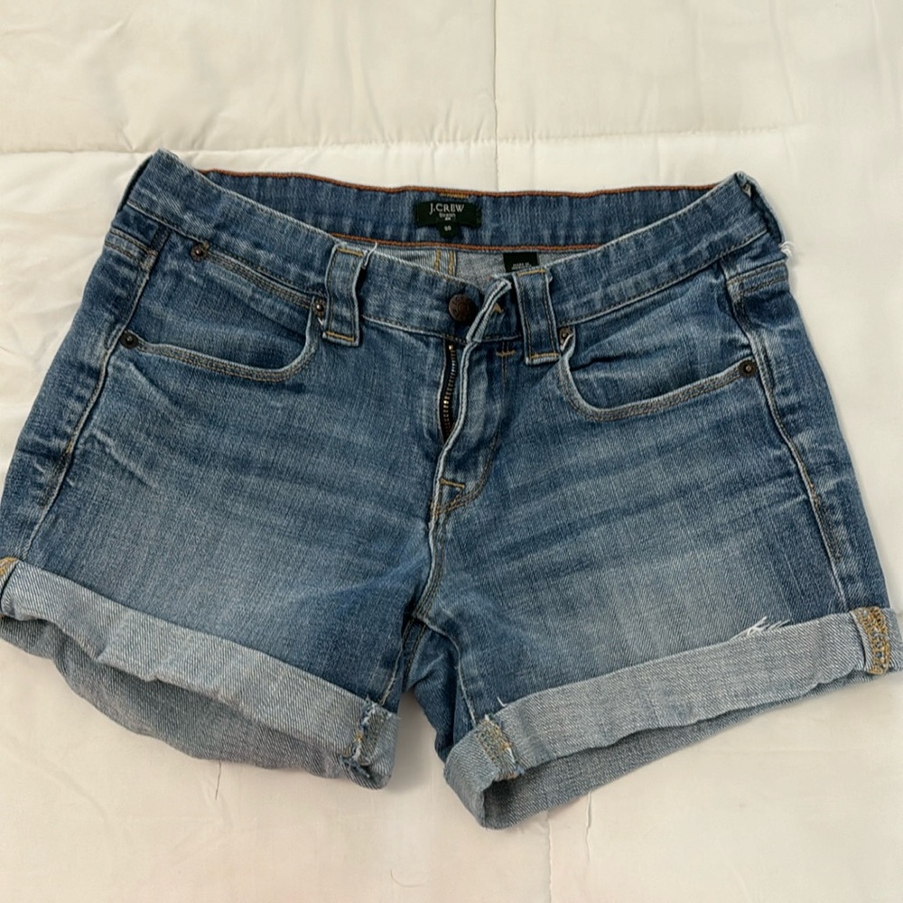J. Crew mid rise Jean shorts size 00